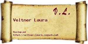 Veltner Laura névjegykártya